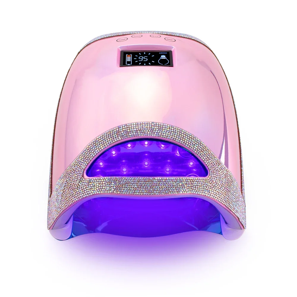 New Design Rechargeable UV Lamp Wireless Gel Polish Dryer Nail Polisher with Handle Manicure Machine UV LED Nail Lamp