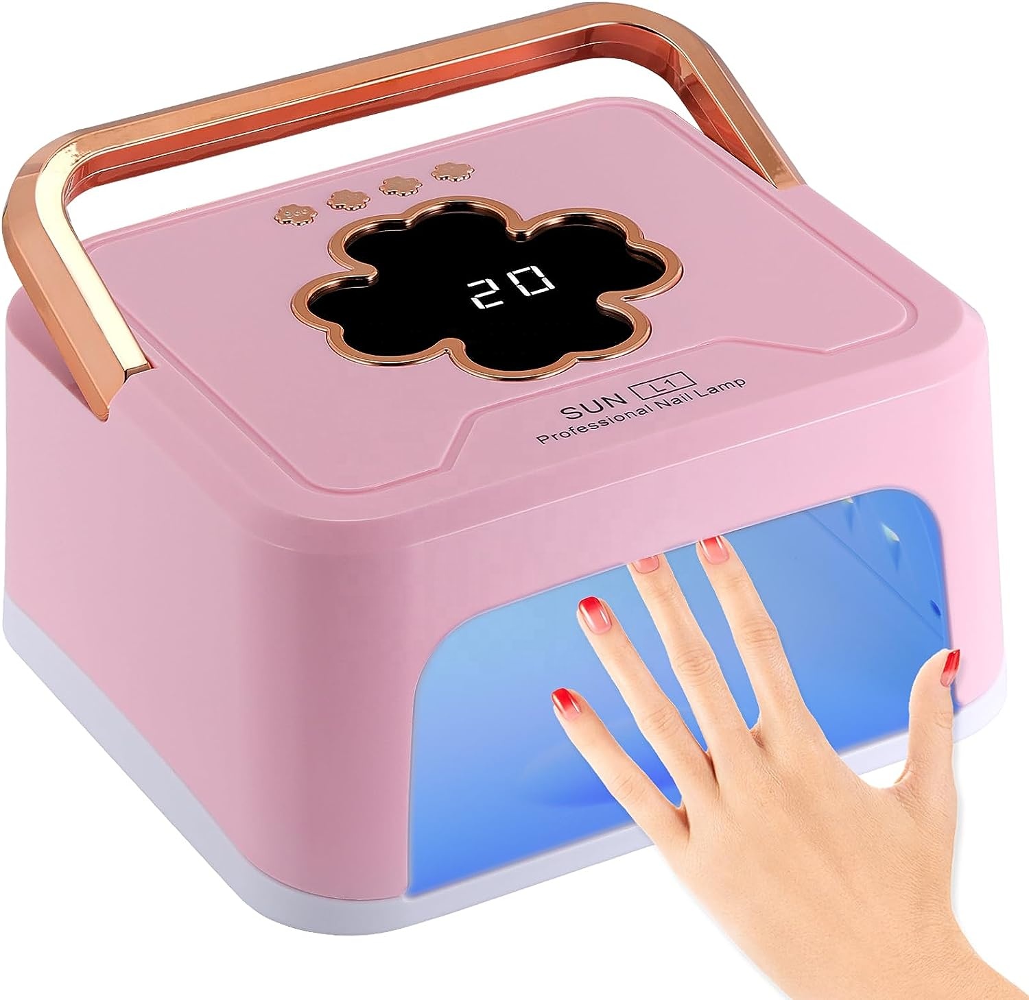 New Design Portable Professional 228W Automatic UV Gel Polish Dry Manicure Tools Nail Drying Lamp for Home Beauty Salon Use