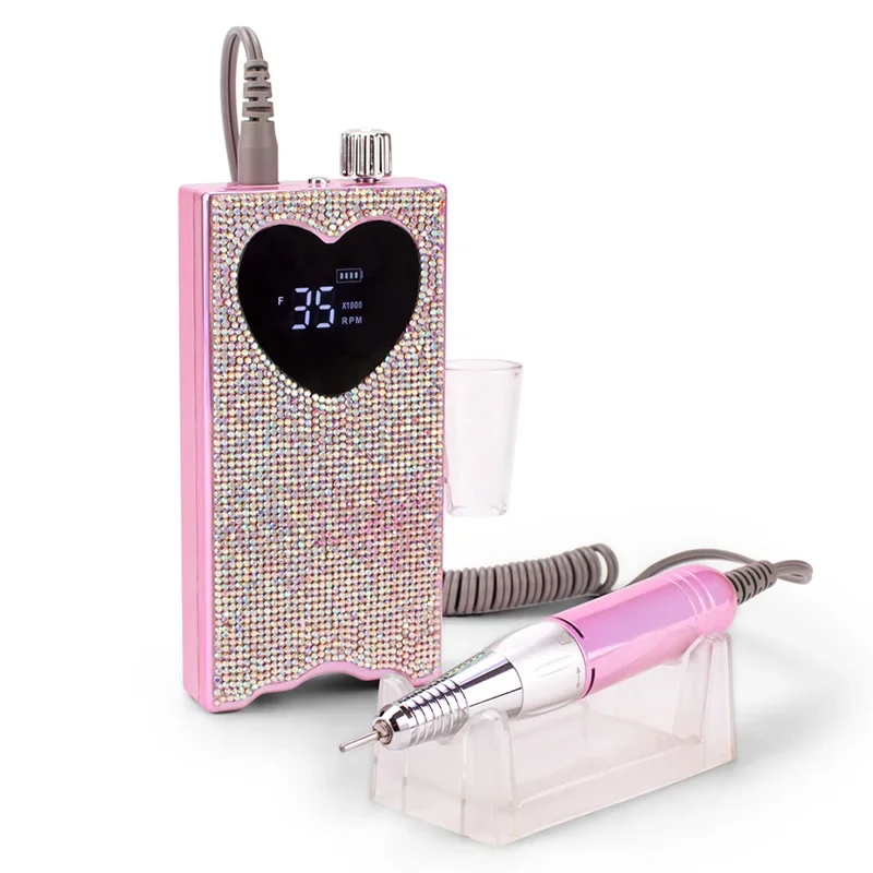 High Quality Wholesale Professional Portable Rechargeable Cordless Nail File Drill for Acrylic Gel Nails Remove