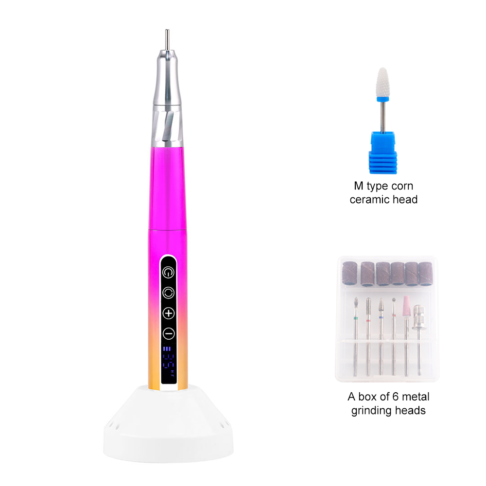 New Product Rechargeable 35000RPM Electric Nail Drill Pen for Manicure Pedicure Gel Polishing Portable Nail Machine