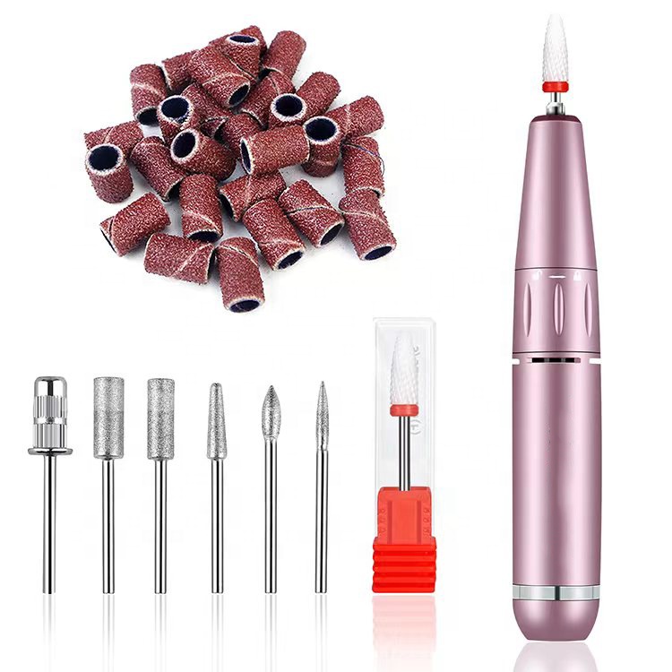 New Portable Cordless Professional 85W Rechargeable Electric 40000rpm Bits Pen Drill Nails Machine Set Nail Drill