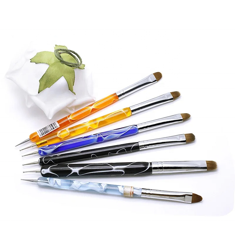 Hot Style Nail Gel Brush for Manicure Acrylic UV Gel Extension Pen Nail Polish Painting Drawing Brush Liner