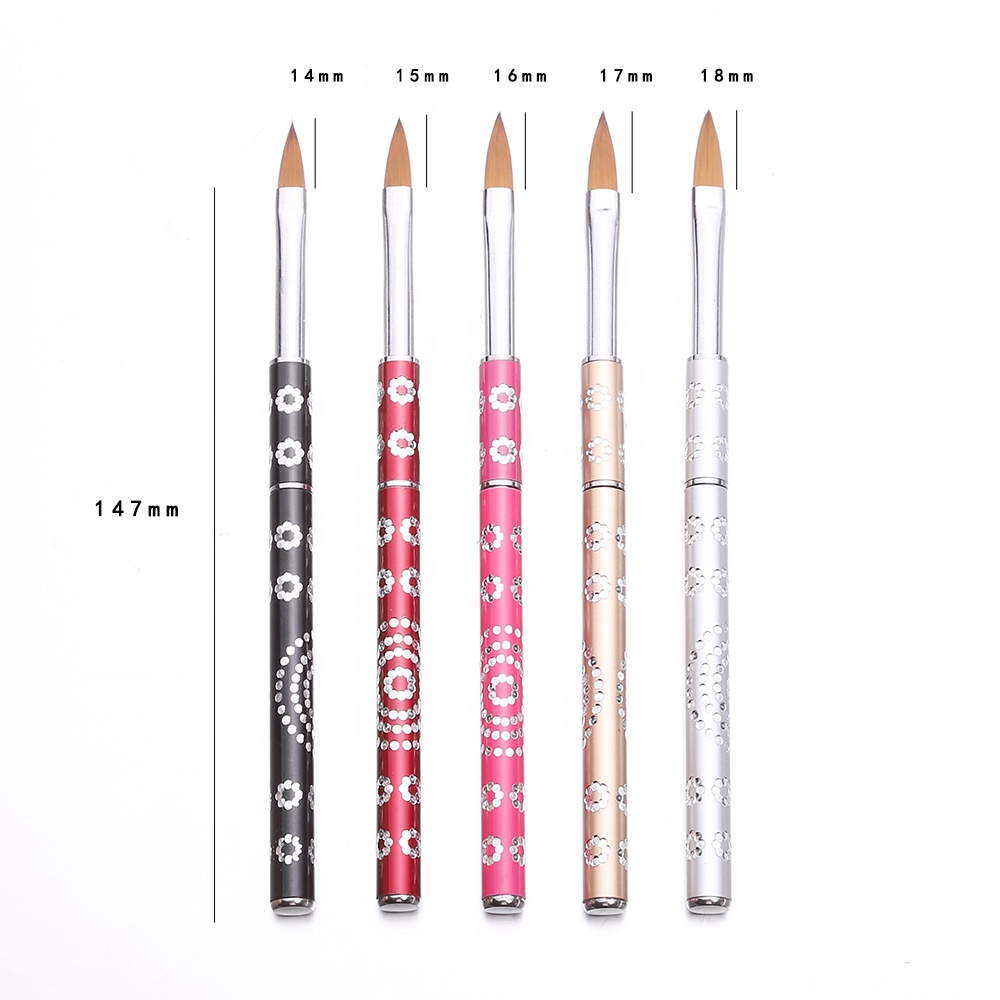 New Acrylic Nails Tool Premium Nail Art Long Stripe Liner UV Gel Extension Pen Nail Polish Painting Drawing Brush