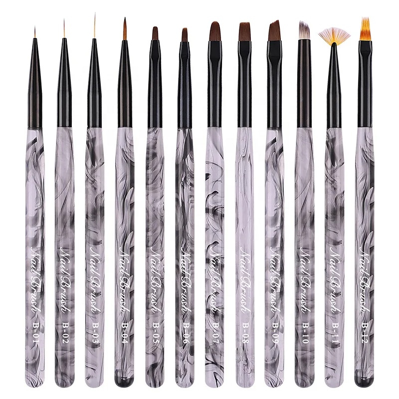 New Material Acrylic Drawing UV Gel Liner Painting Brush Nail Art Tool Nails Brush No reviews yet